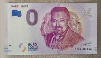 0 euro bankovka Karel Gott 2019
