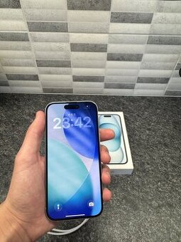 iPhone 15 blue 128 gb ako novi v zaruke