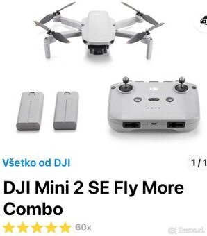 Predam / Vymením Dron DJI Mini 2 Se Fly More Combo