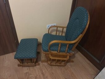 Hojdacie kreslo s podnožkou - skvelý vianočný darček