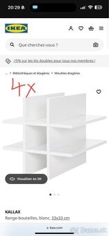 IKEA Kallax vložka na fľašky 33x33cm