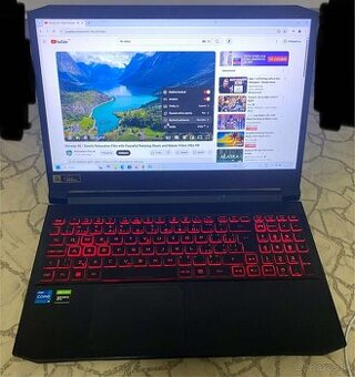 Predám herný notebook acer nitro 5 n20c1 i5 11 gen 16 gb ram