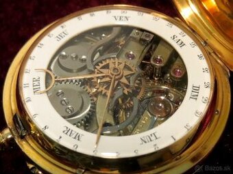 HUMBERT - Vreckové hodinky DROZ KALENDER 18K 750 GOLD
