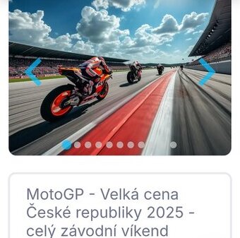 Koupim 2 VIP vstupenky na moto GP v Brně