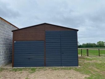 6x8M Montovaná plechová hala, sklad, garáž