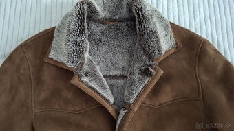 Pánsky kožuch zateplený kabát, veľ.L - 1