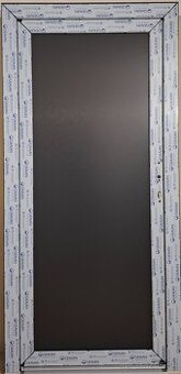 Plastové dvere 98x205cm, antracit/biela