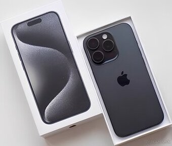 iPhone 15 Pro Black Titanium BATERIE 100% TOP