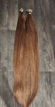 Ruské hnedé vlasy 72cm