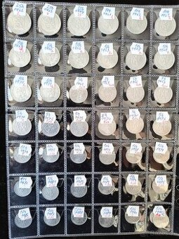 ČESKOSLOVENSKÉ MINCE : HALIERE od r.1962 Al.