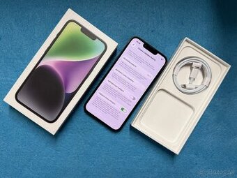 Apple Iphone 14 256gb - midnight - 100% zdravie batérie