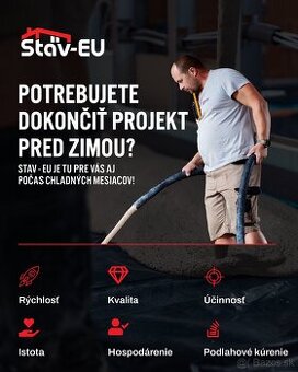 Realizujeme anhydritové potery v okrese Snina