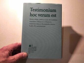 Testimonium hoc verum est--2015-kytica vďaky, obdivu a úcty