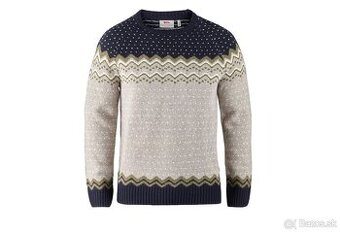 Vlnený sveter Fjallraven Ovik Knit Sweater W Navy