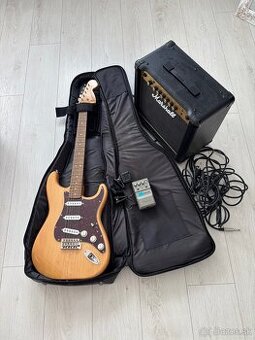 Elektrická kytara - Fender + combo + příslušenství