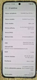 Huawei pura 70 pro 12/512