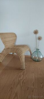 IKEA dizajnové ratanové kreslo