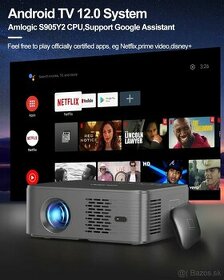 Full HD projektor GELEIPU X5 s Androidom 12