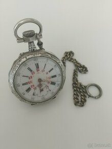 Strieborné naťahovacie hodinky z 19. storočia - 1