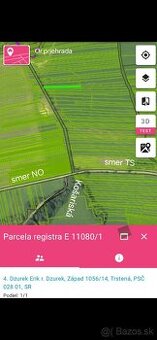 Pozemok Trstena smer Ustie
