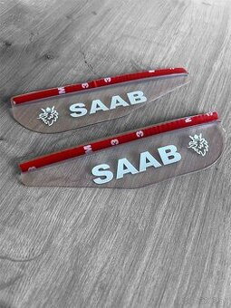 SAAB kryty na spätné zrkadlá + nálepky SAAB