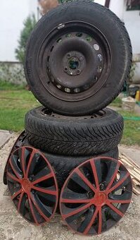 Predám zimné pneu 165/70 r14 Matador Sibir Snow s diskami