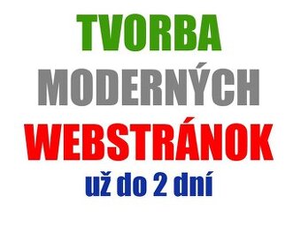 ➡️Vytvorím webstránku alebo e-shop prípadne blog