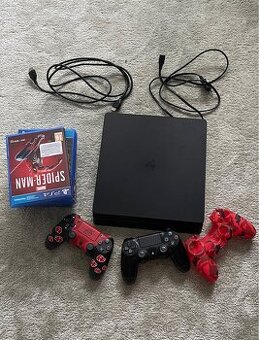 PlayStation 4 Slim + 2 ovládače + 6 hier