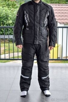 Motorkárska bunda a nohavice RST Alpha IV, farba čierna