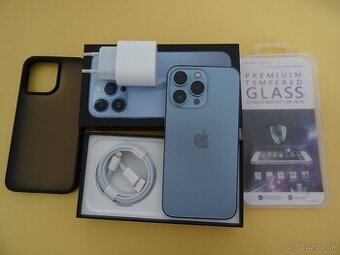 iPhone 13 PRO 128GB BLUE - ZÁRUKA 1 ROK - 100% BATERIA