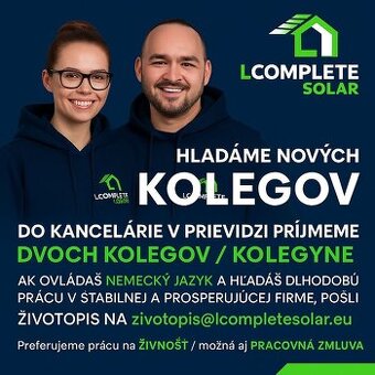 Nemecky hovoriaci Office manager - Prievidza