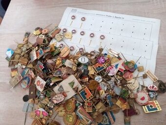 Kopa odznakou.Odznaky.