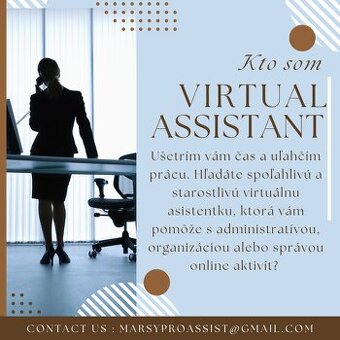 Hľadám prácu ako virtuálna asistentka – online.