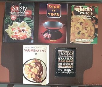 Predám knihy o jedle a  varení