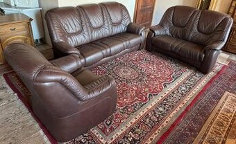 Luxusní kožená sedací souprava 3+2+1,6050