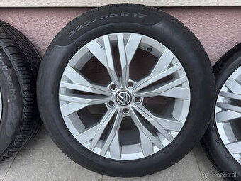 Hliníkové disky s pneu, originál Volkswagen Passat 5x112 R17