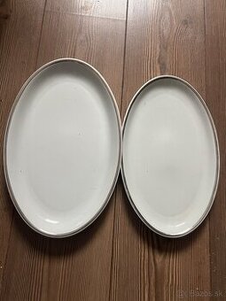 Klasicky socik retro vianocny porcelan - Thun 2 velke misy 1