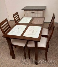 Predám pekný stôl so stoličkami - nové