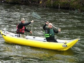 Nafukovacie kanoe Yukon RobFin žlté- nové, lacnejšie o 280€