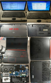 Notebooky: HP 635; Acer AN515; Toshiba L650, eMachines E442