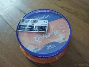 Balix čistých DVD-čiek, 25ks