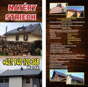 NÁTERY STRIECH
