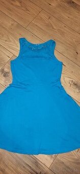 Tyrkysove saty H&M na 8-10r.