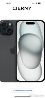 iPhone 15 128 čierny