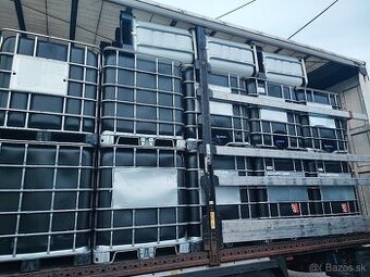 LACNÉ potravinárske IBC kontajnery 1000l biele aj čierne