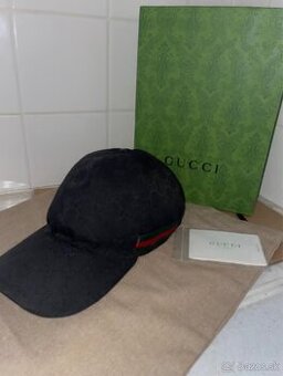 Gucci black cap šiltovka