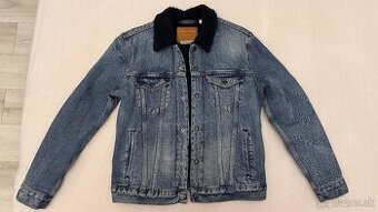 Pánska džínsová zateplená bunda LEVIS - veľkosť M