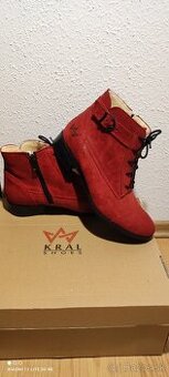 Kotníkové topánky koža