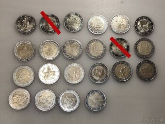 Ponúkam pamätné 2€ mince na výmenu