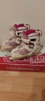 Korčule na ľad dievčenské nastaviteľné
